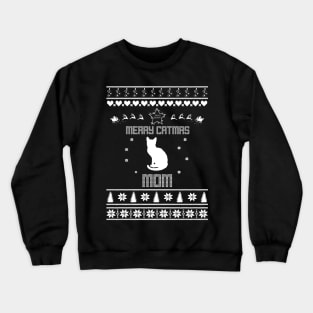 Merry Catmas Mom Crewneck Sweatshirt